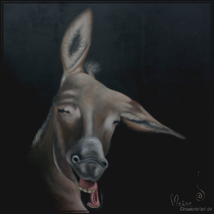 Wildesel Acryl auf Leinwand;
120 x 120 cm;
verkauft