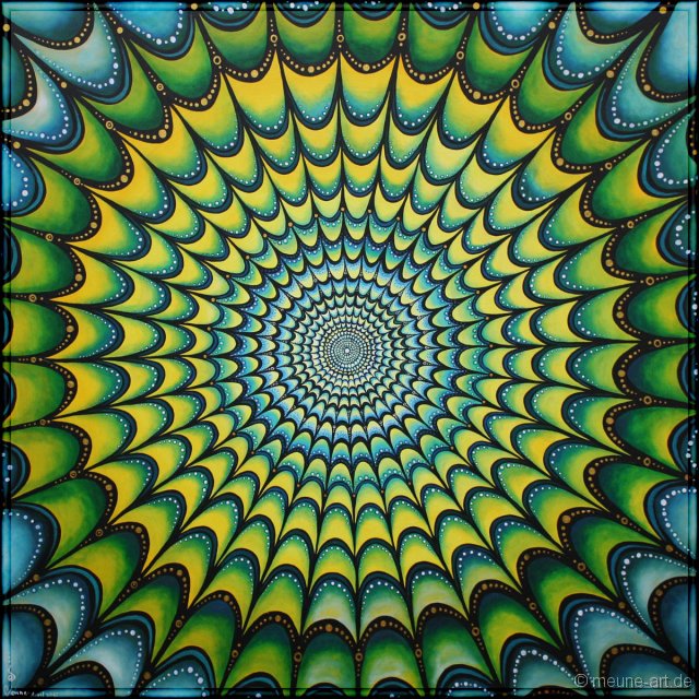 Tiefgang Acryl auf Leinwand;
100 x 100 cm