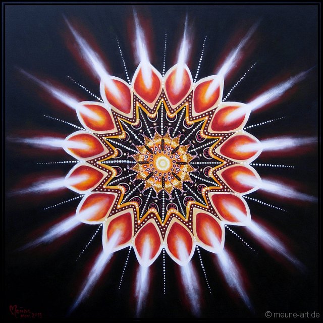 Wunderkerze Acryl auf Leinwand;
100 x 100 cm