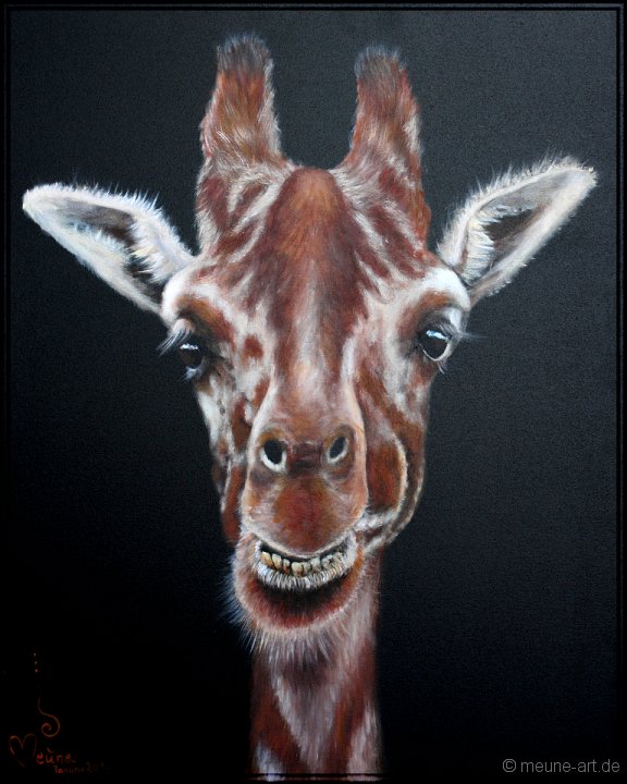 Giraffe Acryl auf Leinwand;
60 x 80 cm