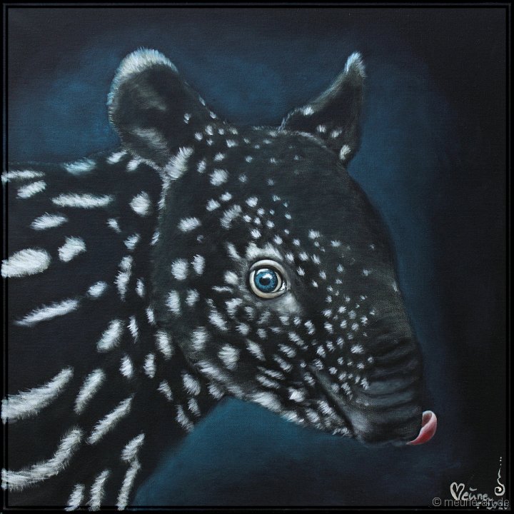 Tapirbaby Acryl auf Leinwand;
60 x 60 cm