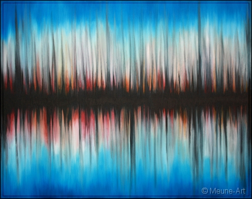 Spiegelungen Acryl auf Leinwand;
100 x 80 cm